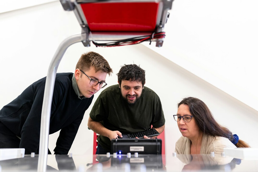 group of students in coding workshop