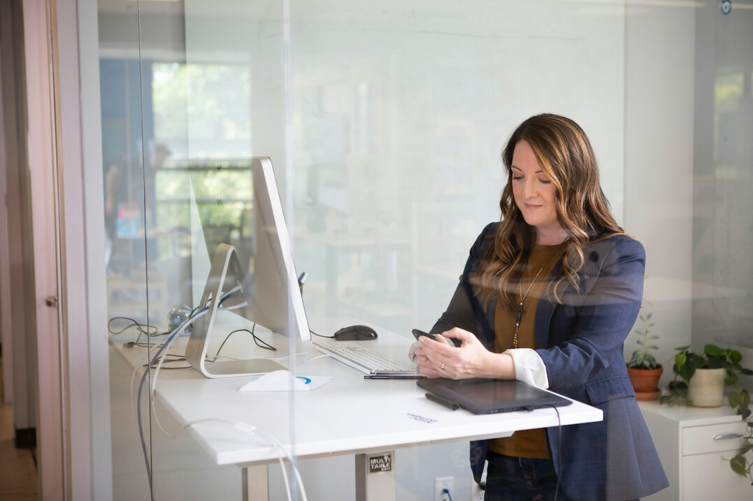 woman developer working