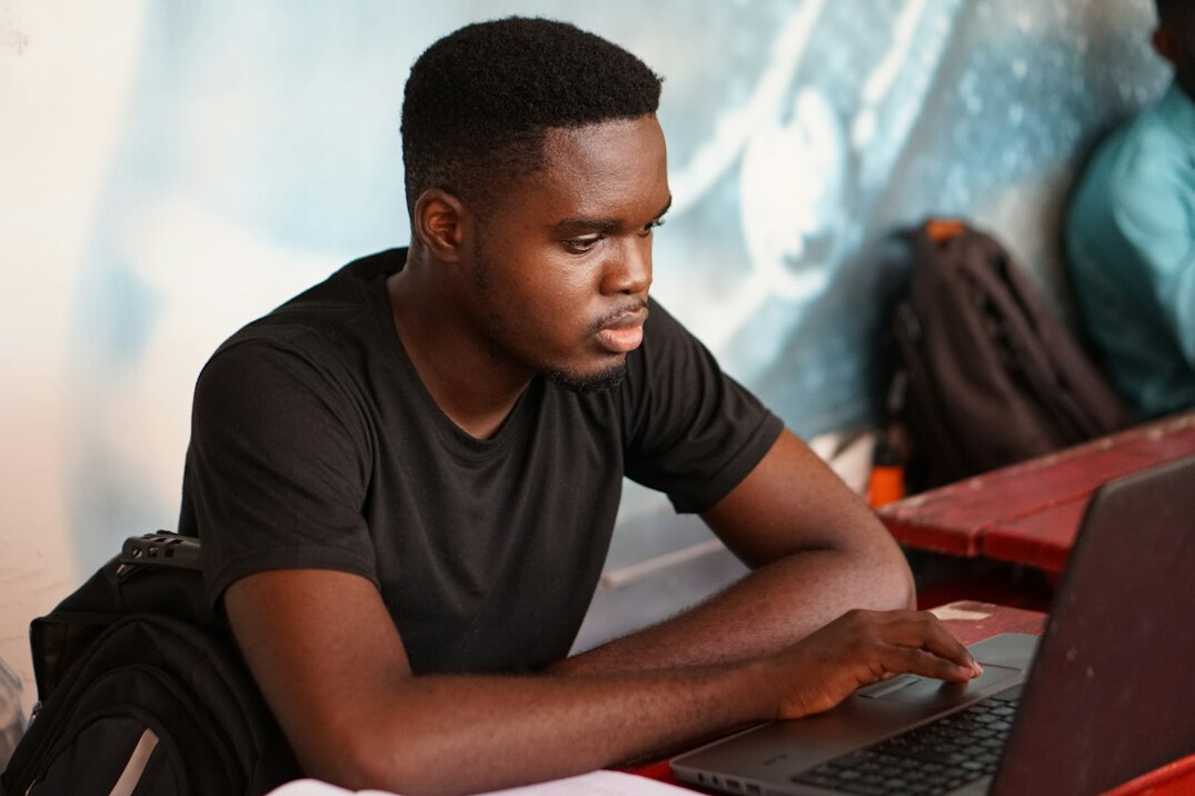 student learning programming
