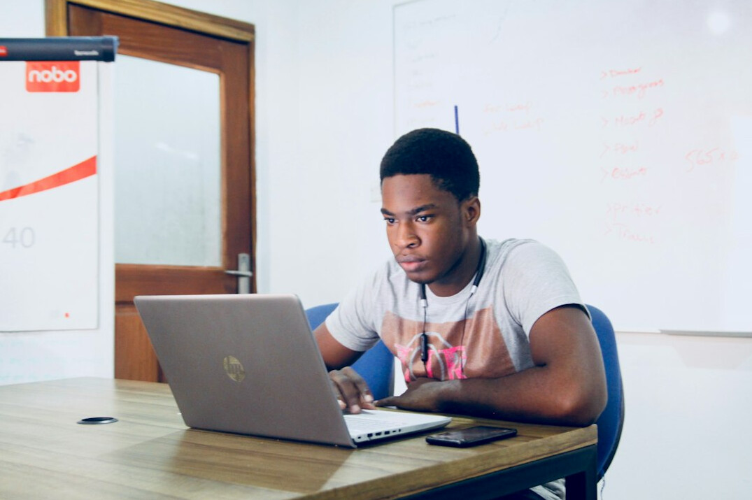 student learning programming